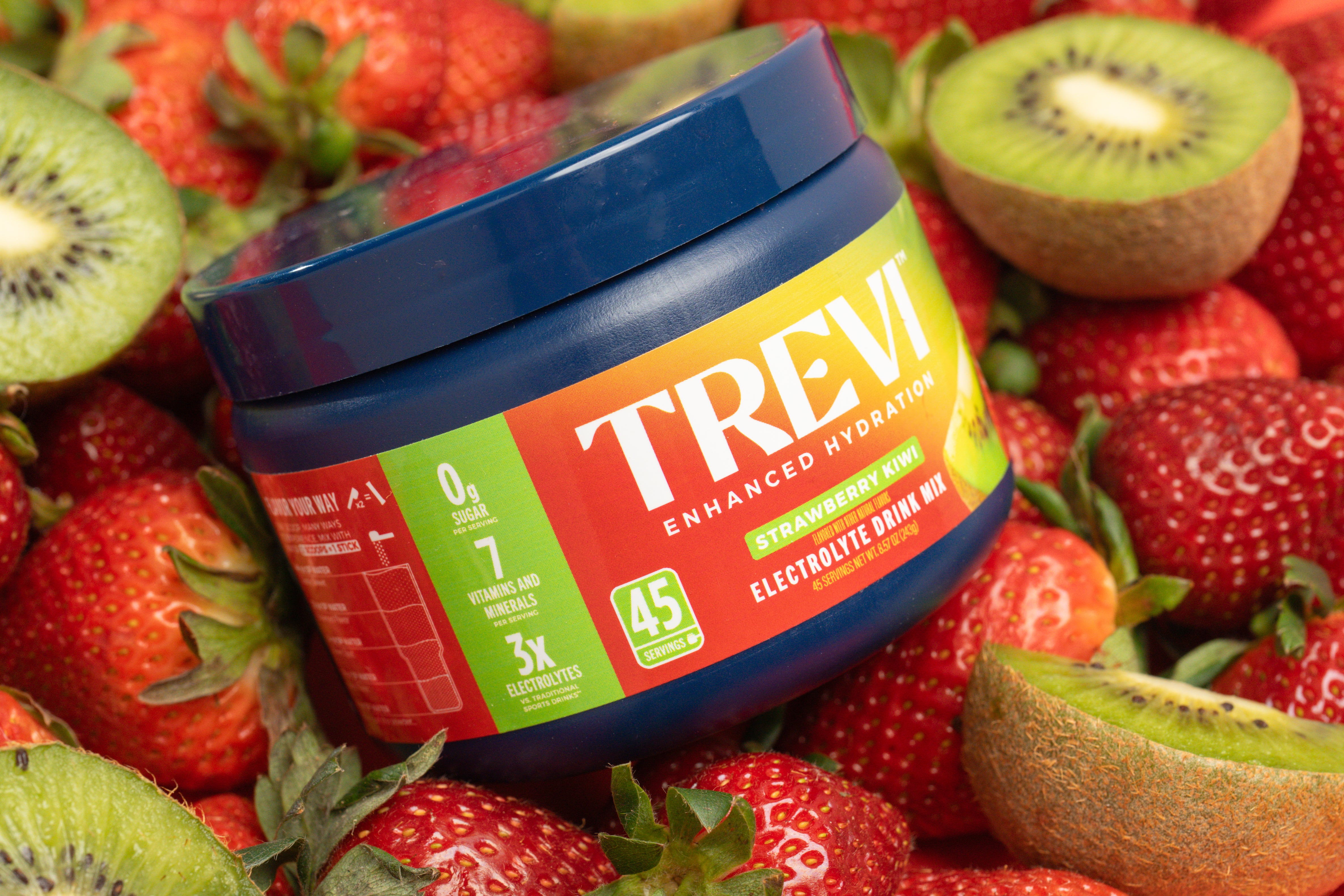 Everyday Hydration: 45 Serving Tub Sugar Free Electrolyte Drink Mix: Strawberry Kiwi