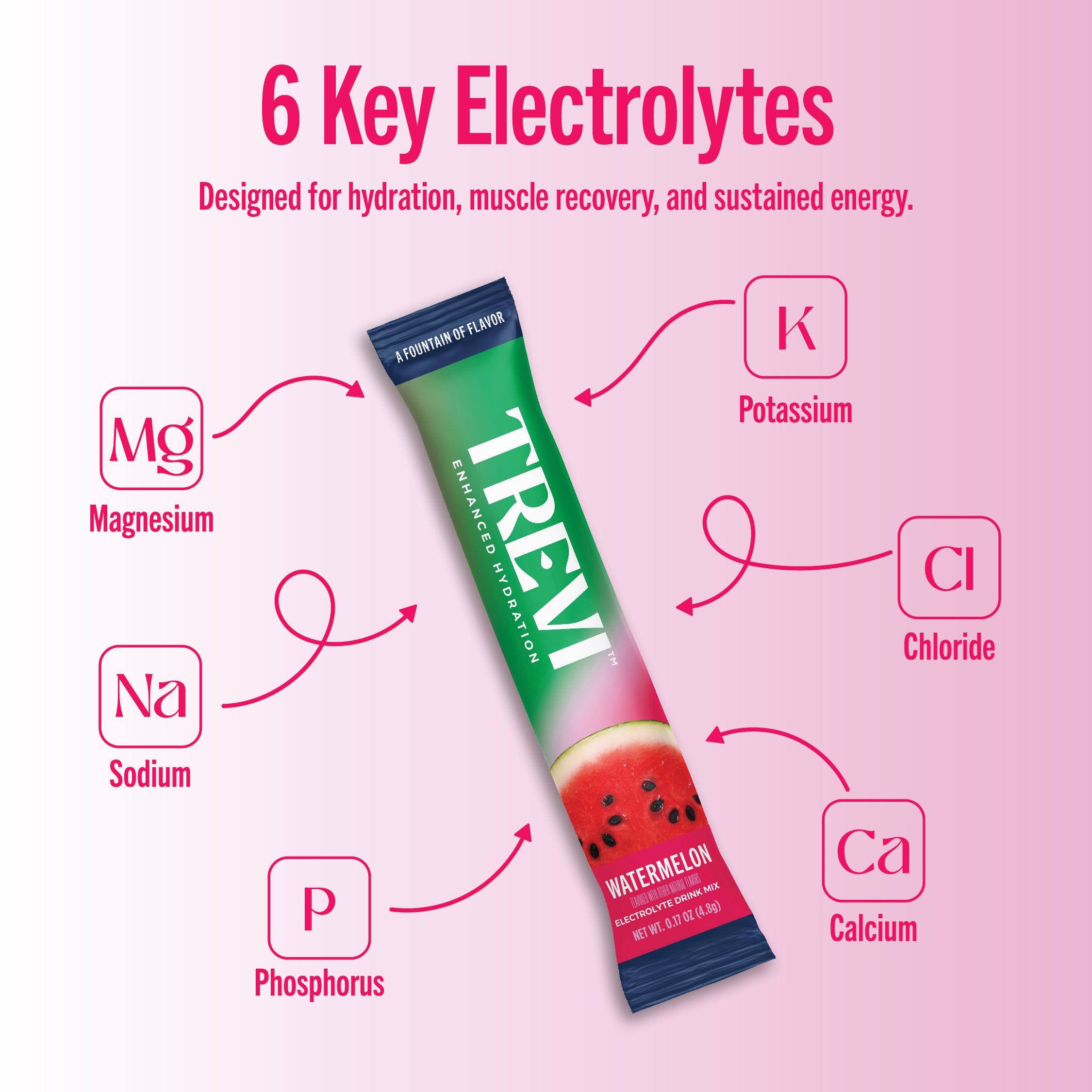 Everyday Hydration: 28 Count Sugar Free Electrolyte Drink Mix: Watermelon