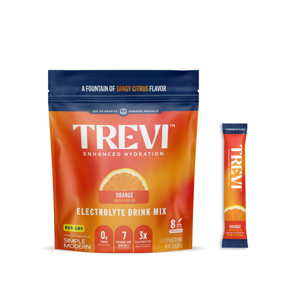Everyday Hydration: 8 Count Sugar Free Electrolyte Drink Mix: Orange