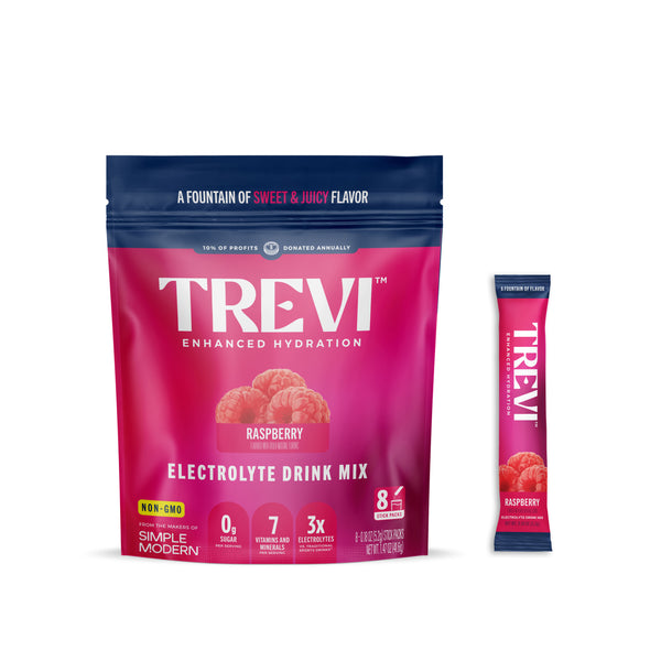 Everyday Hydration: 8 Count Sugar Free Electrolyte Drink Mix: Raspberry