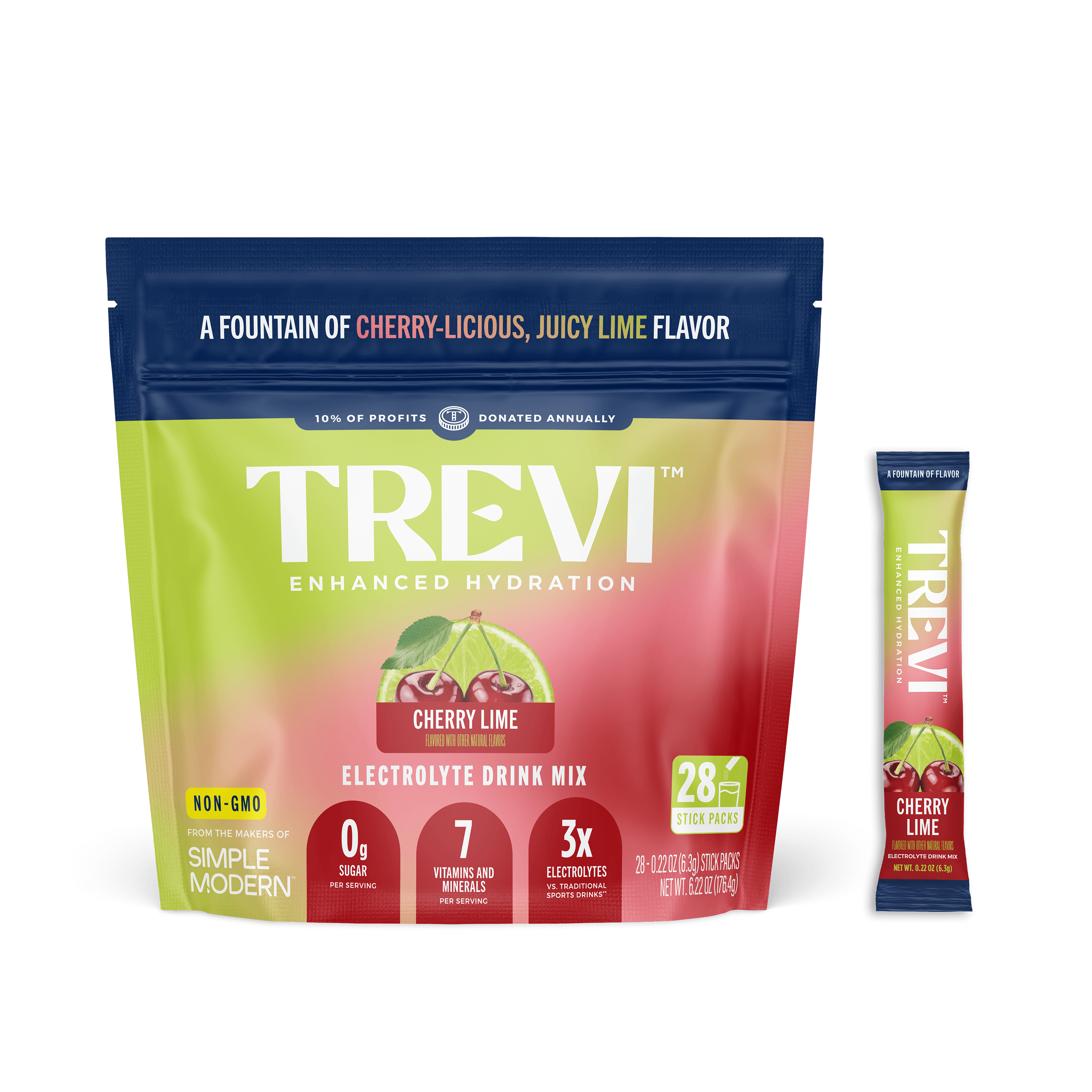 28 Count Sugar Free Cherry Lime Electrolyte Drink Mix