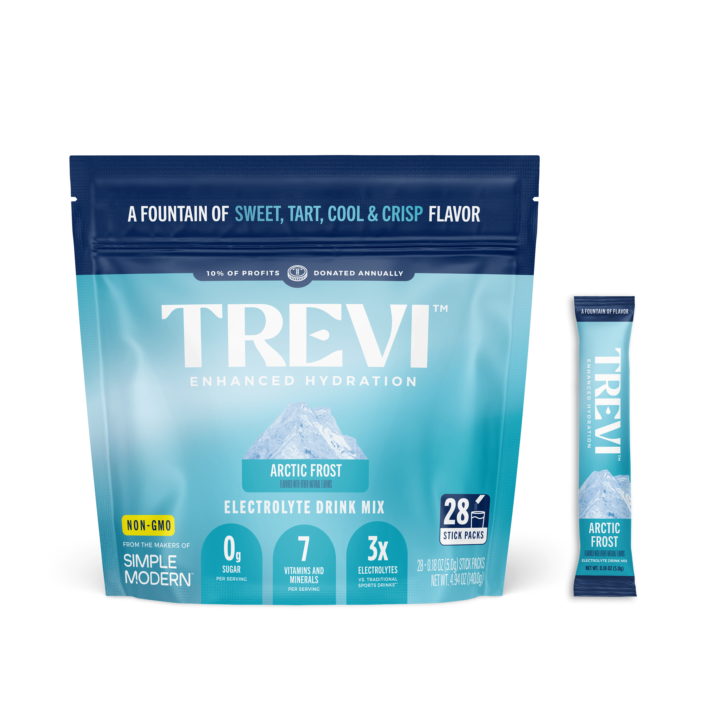 28 Count Sugar Free Arctic Frost Electrolyte Drink Mix