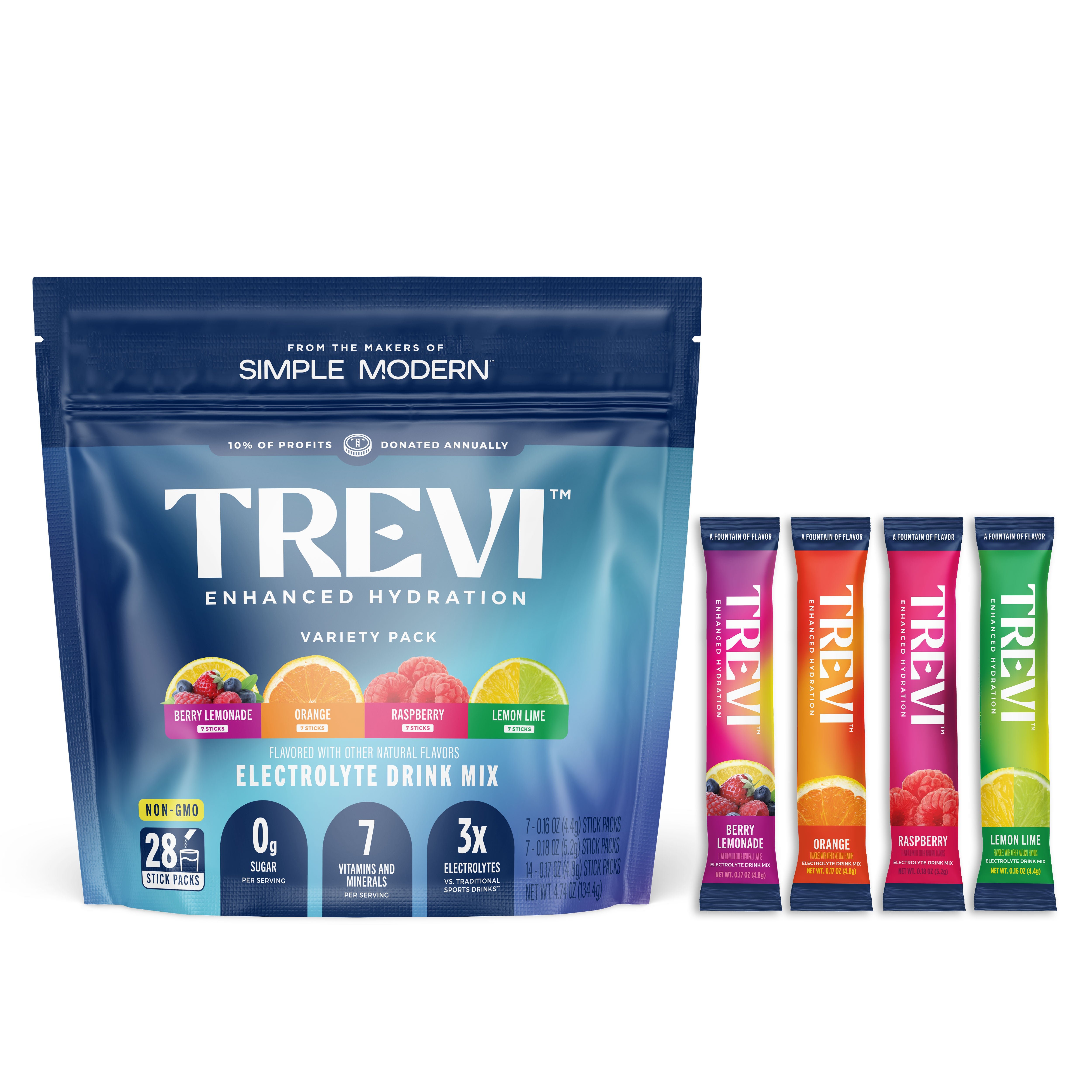 28 Count Sugar Free Trevi Original Variety Pack