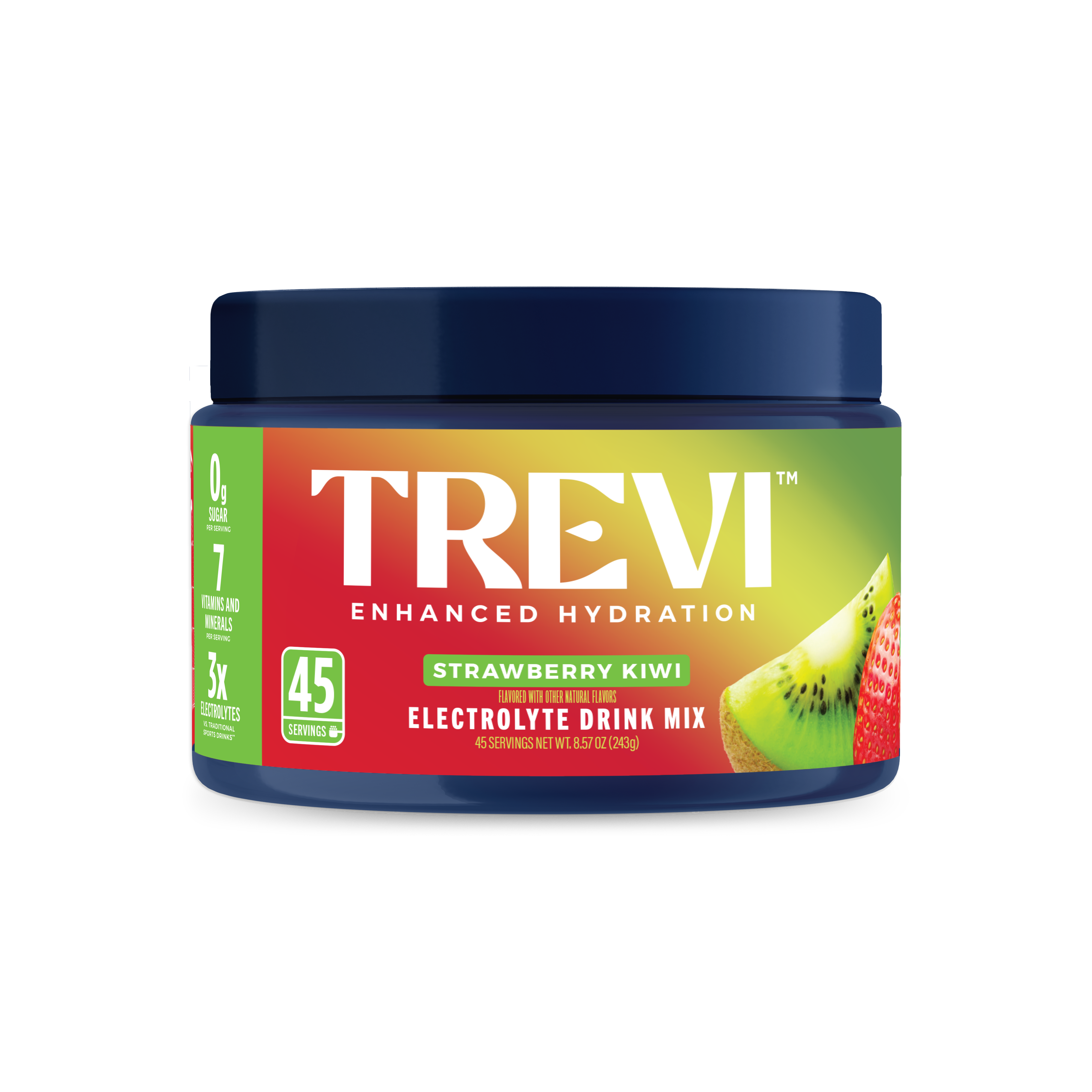 Everyday Hydration: 45 Serving Tub Sugar Free Electrolyte Drink Mix: Strawberry Kiwi