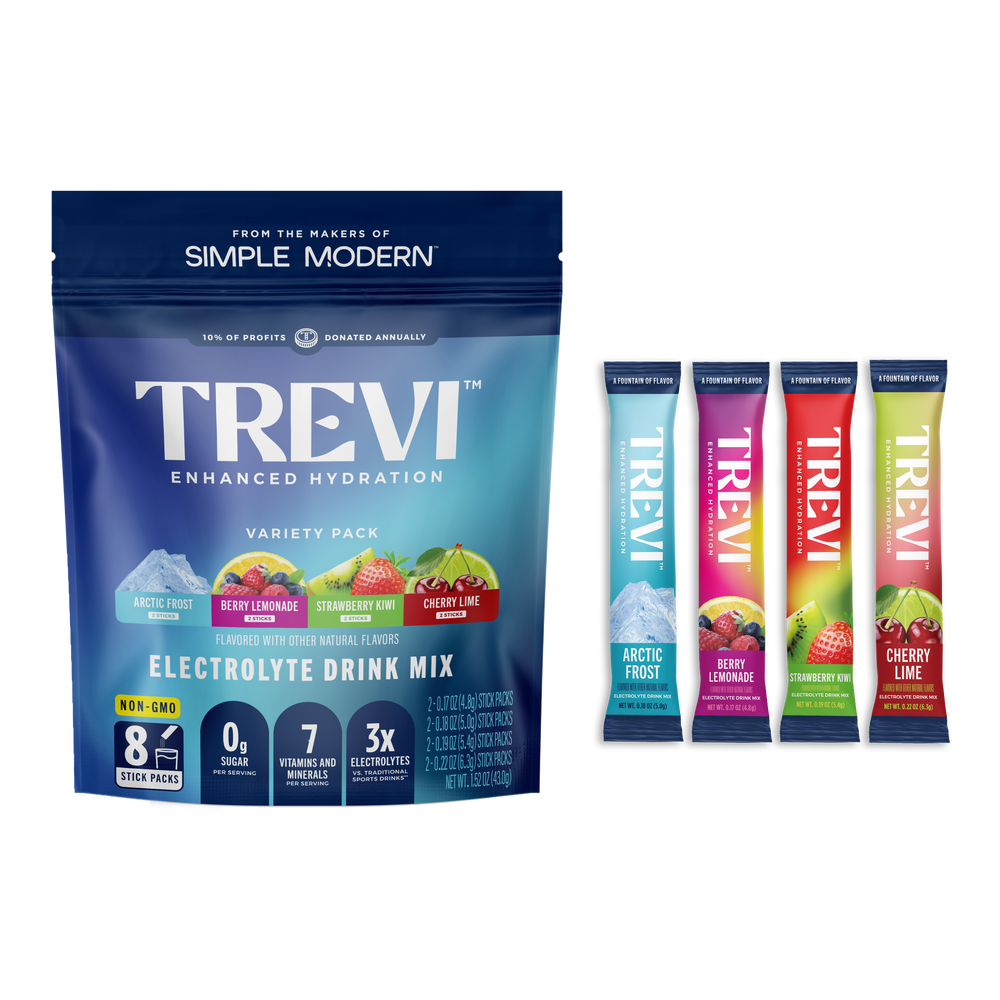 TBYB: Everyday Hydration: 8 Count Sugar Free Electrolyte Drink Mix: Favorites Variety Pack-TBYB