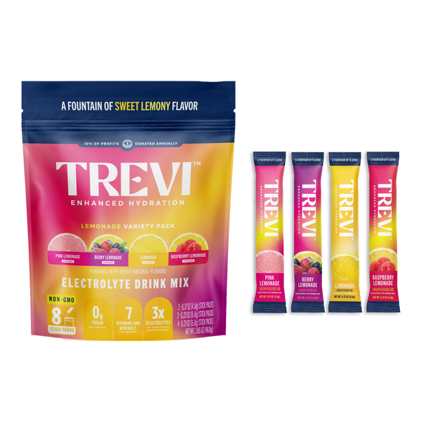 Everyday Hydration: 8 Count Sugar Free Electrolyte Drink Mix: Lemonade Variety Pack